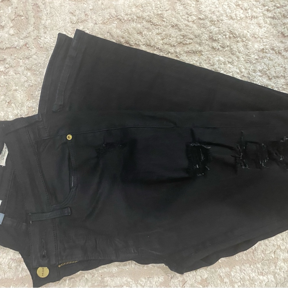 Bundle of 2 Frame Denim Classic Black Jeans